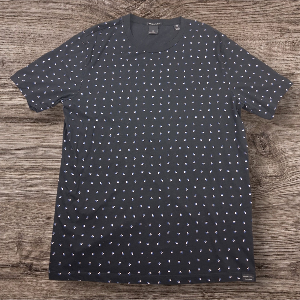 Scotch & Soda Dark Navy Patterned Tee